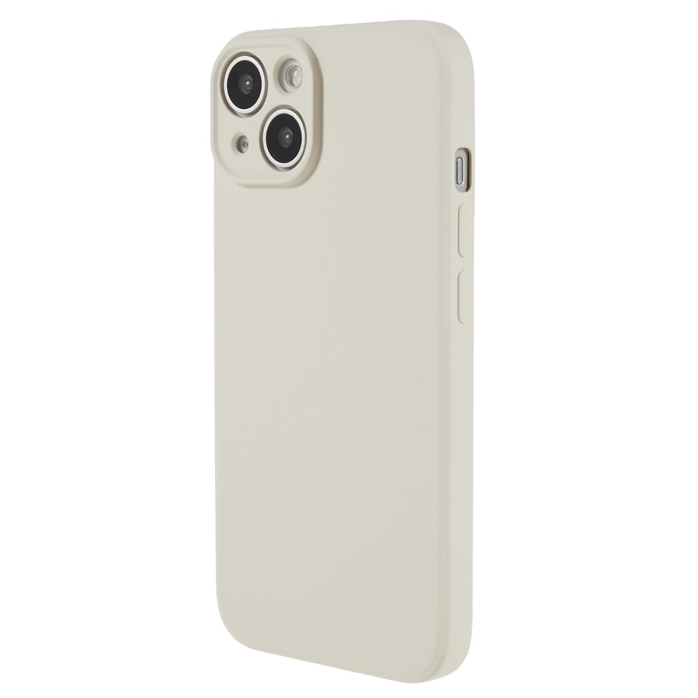 iPhone 15 Plus Schokbestendige TPU Case Beige