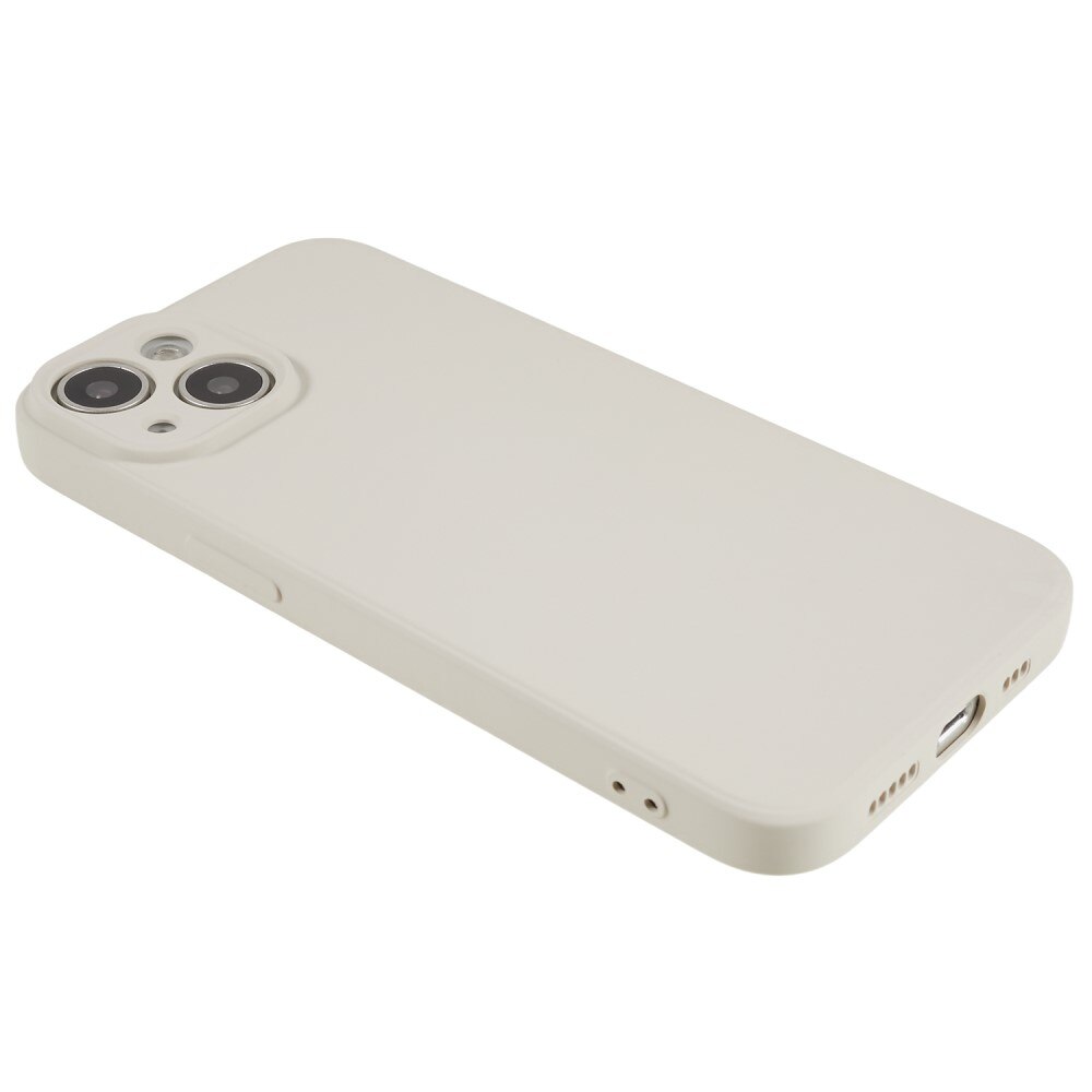 iPhone 15 Plus Schokbestendige TPU Case Beige
