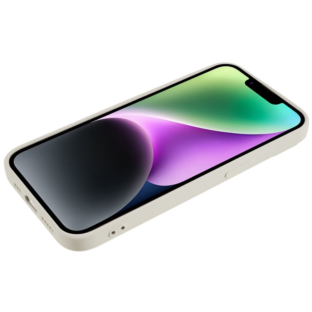 iPhone 15 Plus Schokbestendige TPU Case Beige