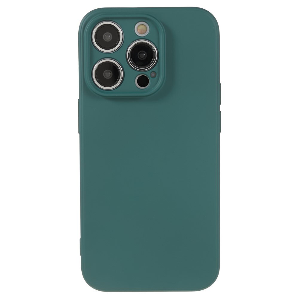 iPhone 15 Pro Schokbestendige TPU Case, donkergroen