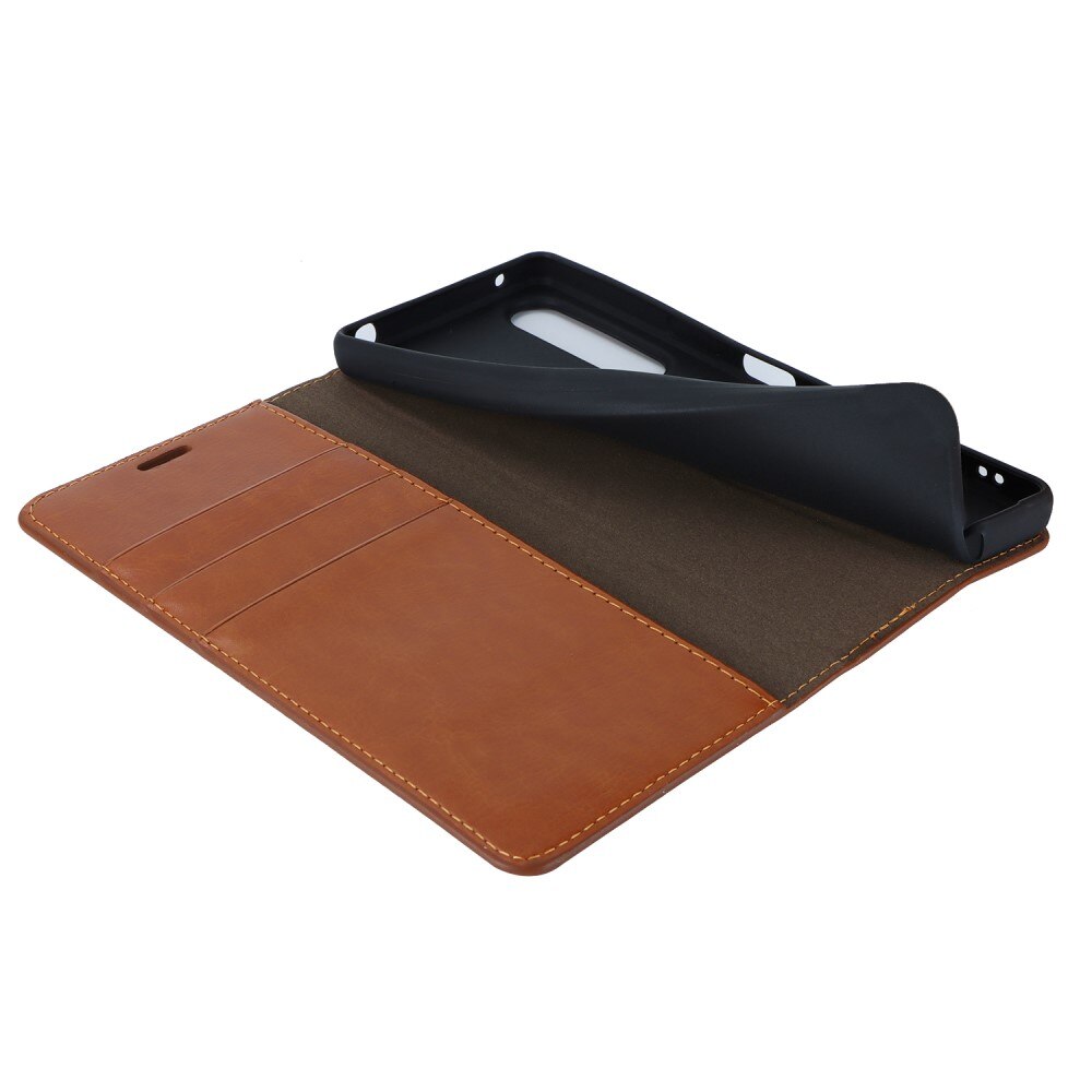 Sony Xperia 1 V Mobielhoesje Echt Leer Bruin