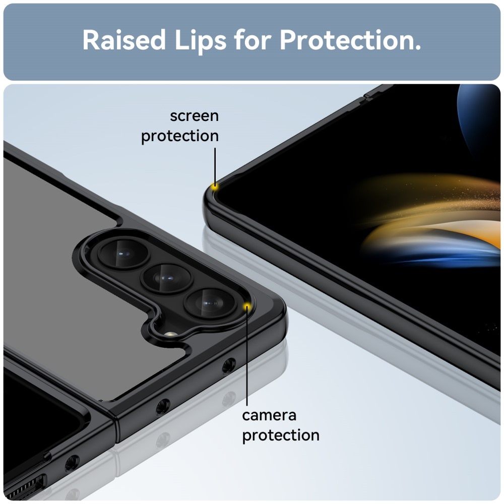 Crystal Hybrid Case Samsung Galaxy Z Fold 5 zwart