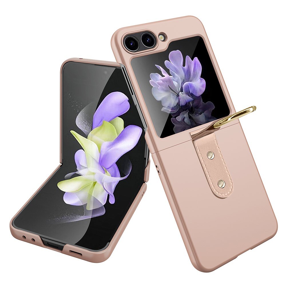 Samsung Galaxy Z Flip 6 Hoesje met ringhouder rosé goud