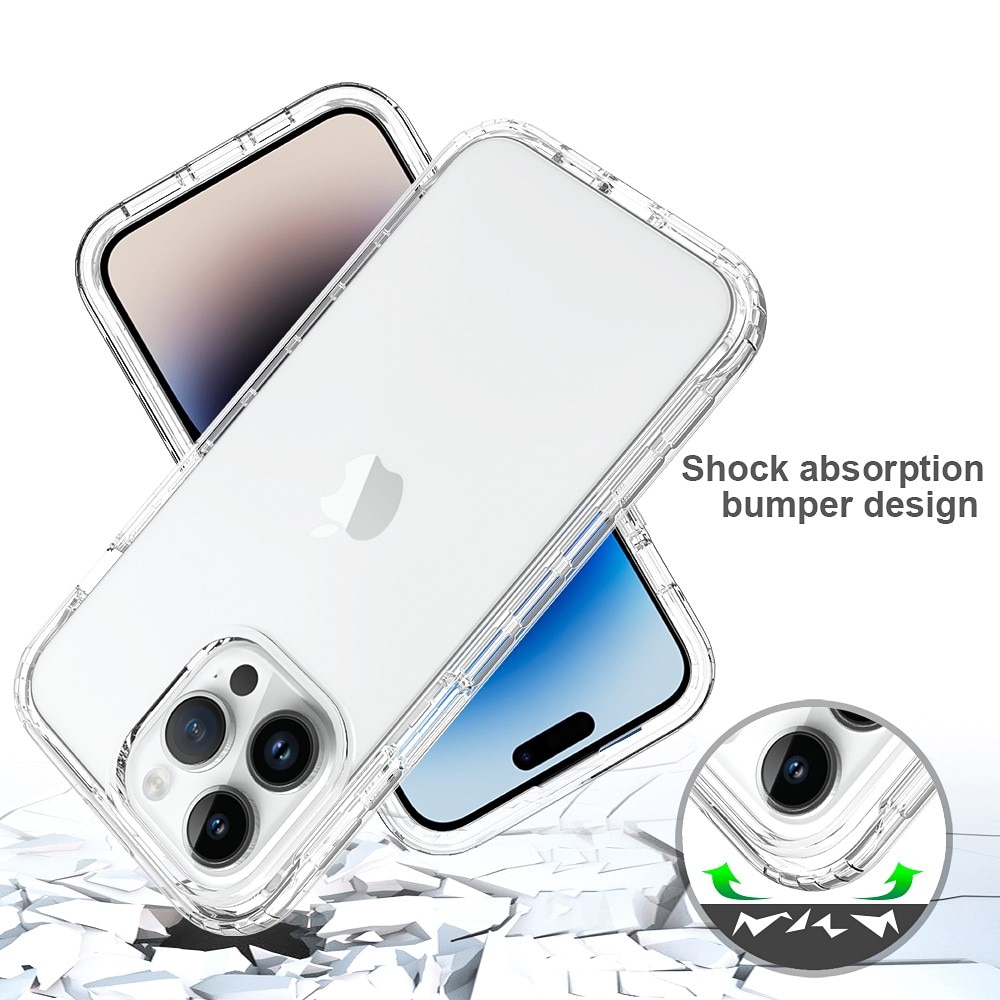 iPhone 15 Pro Max Full Protection Case transparant