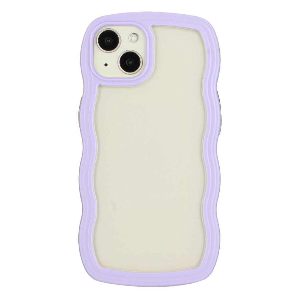 iPhone 15 Wavy Edge Hoesje paars