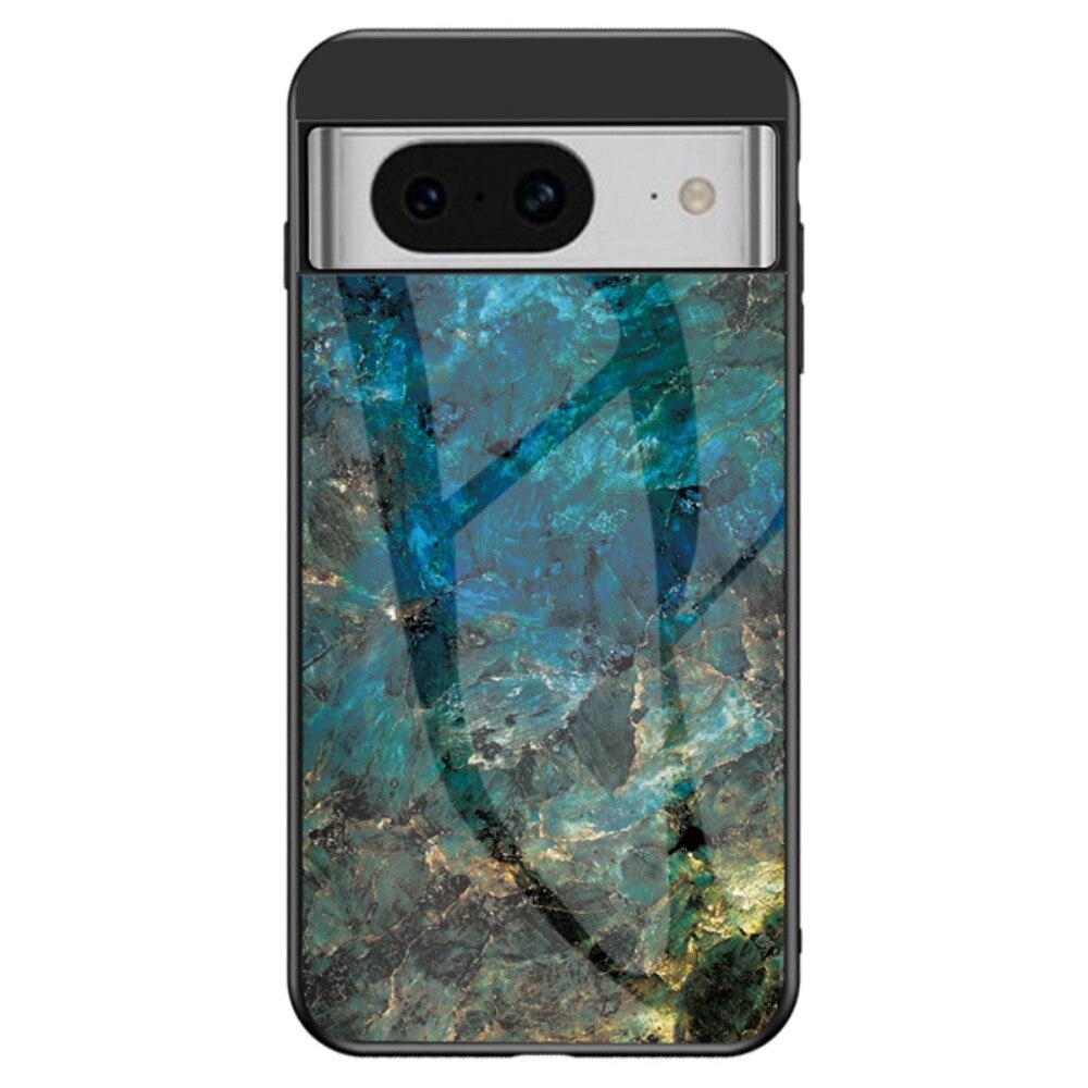 Google Pixel 8 Hoesje Gehard Glas emerald