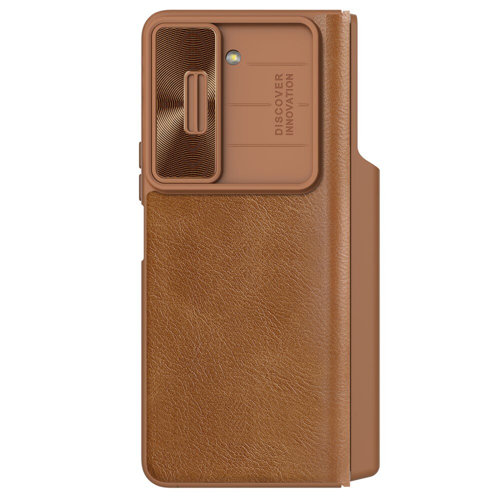 Qin Pro CamShield with Pen slot Samsung Galaxy Z Fold 5 Brown