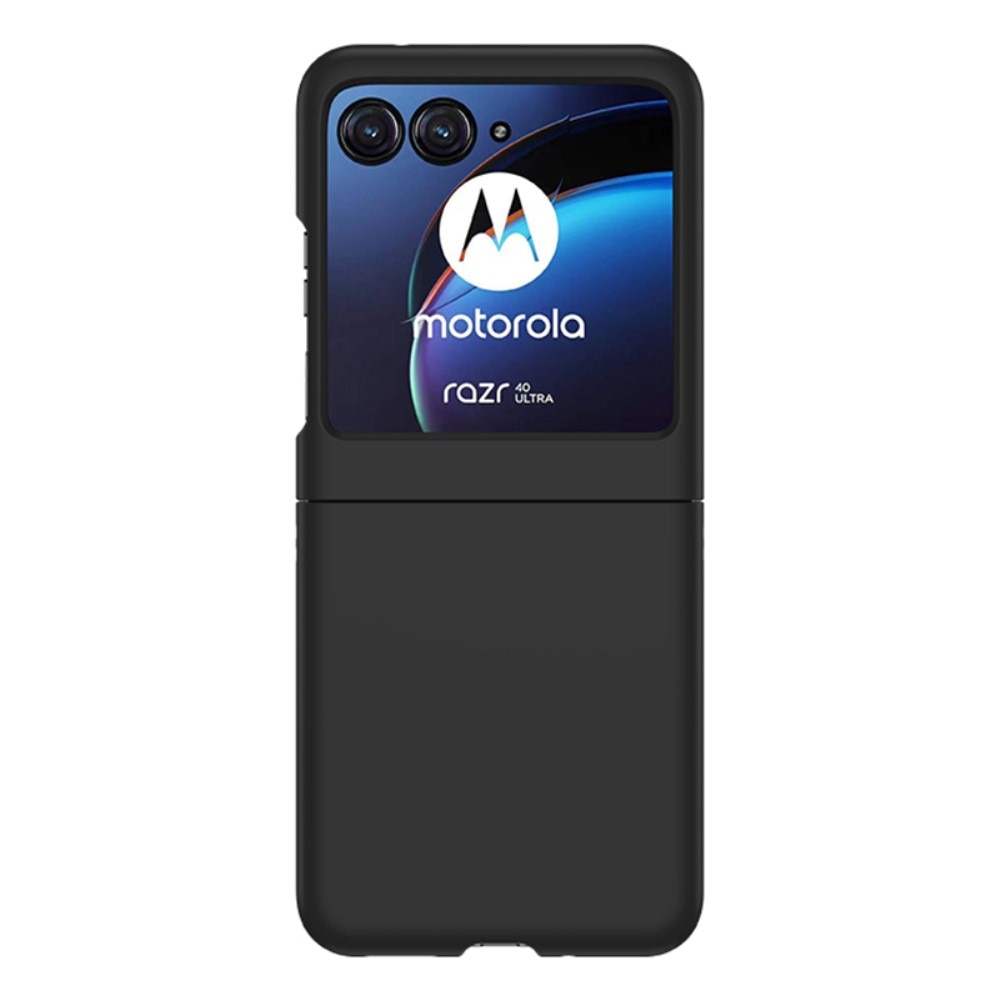 Motorola Razr 40 Ultra Hardcase met ingebouwde screenprotector zwart