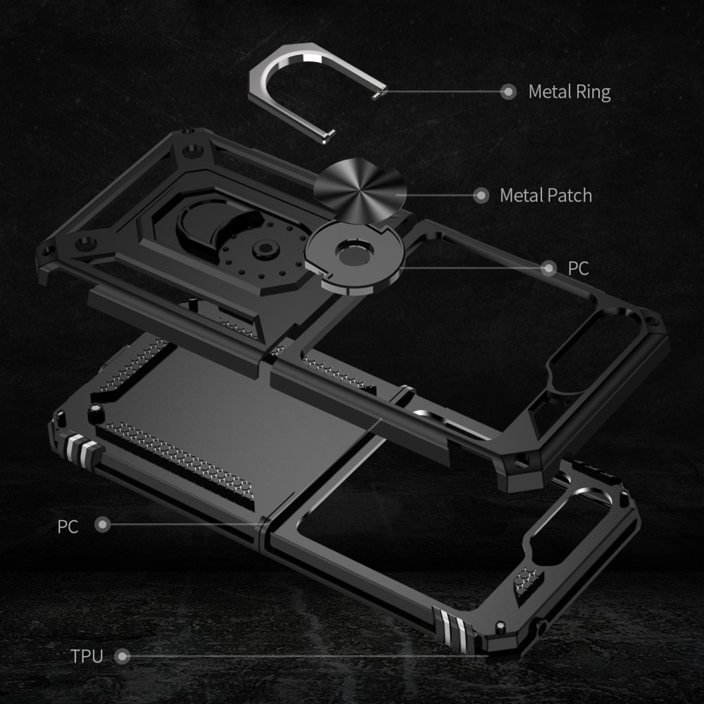 Samsung Galaxy Z Flip 5 Hybridcase Tech Ring zwart