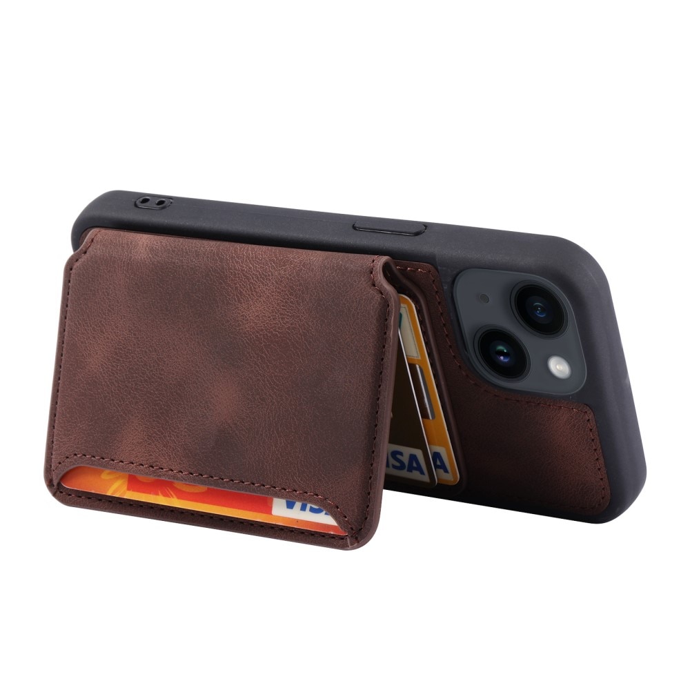 iPhone 15 RFID blocking Multi-slot Hoesje bruin