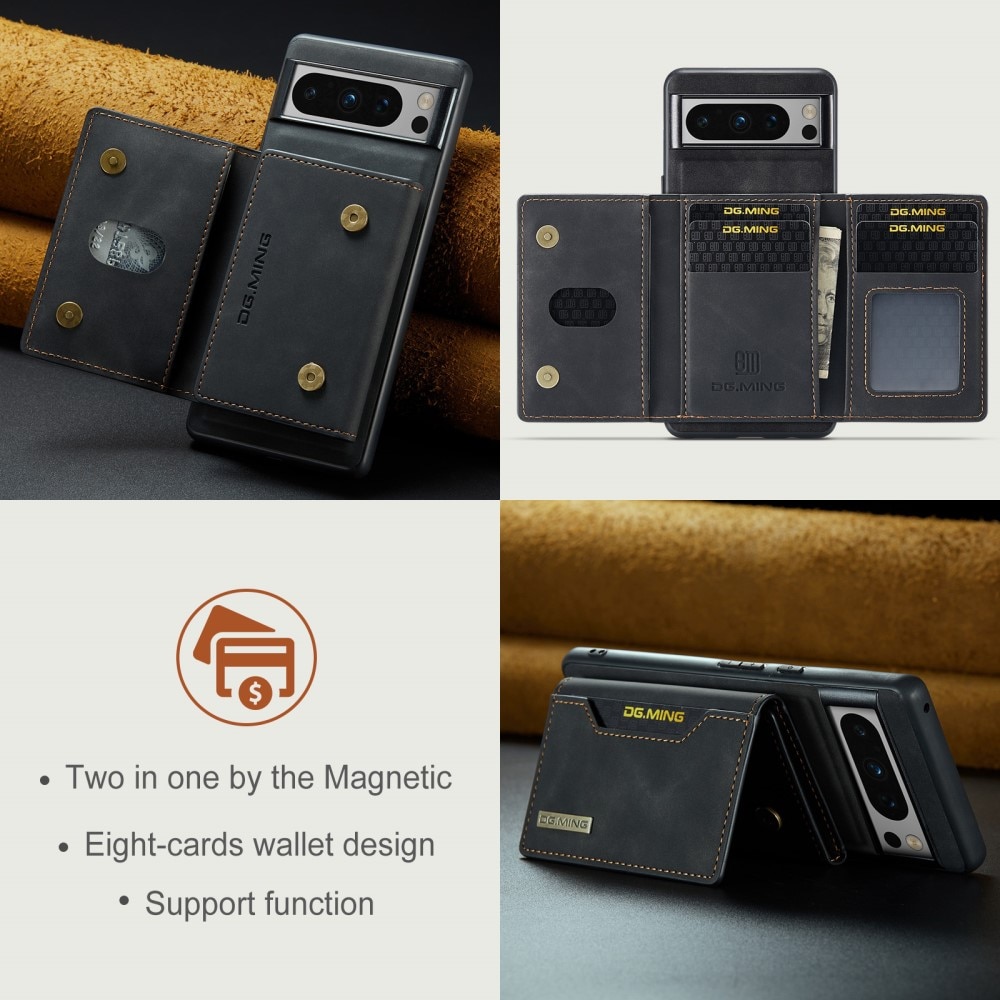 Magnetic Card Slots Case Google Pixel 8 Pro Black