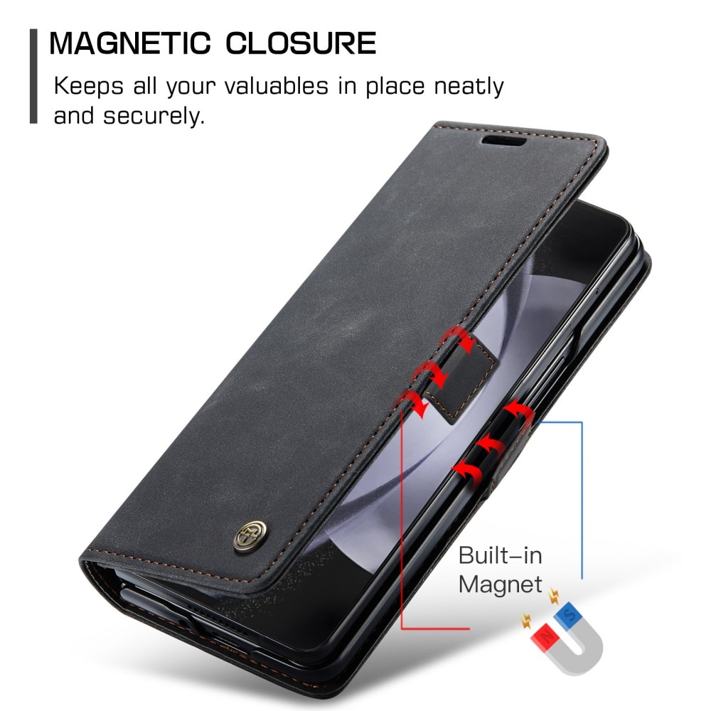 Slim Bookcover hoesje Samsung Galaxy Z Fold 5 zwart