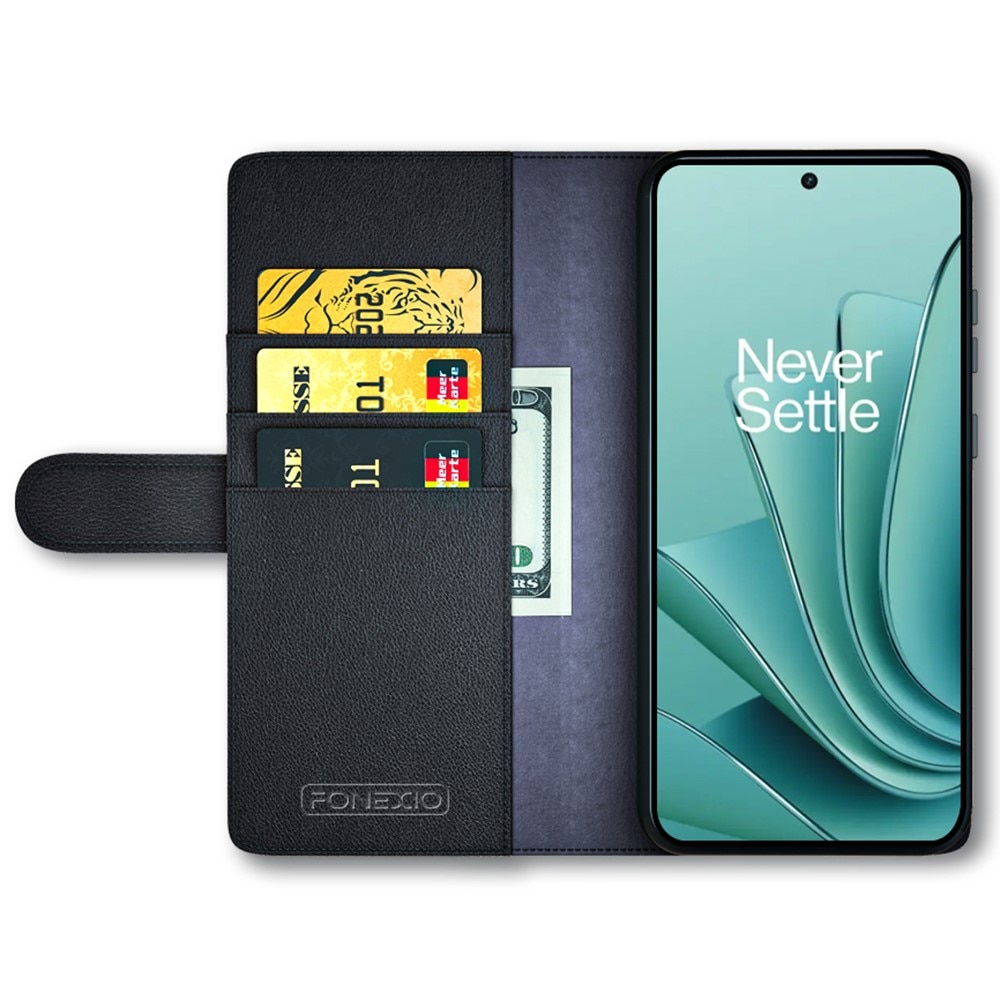 OnePlus Nord 3 Leren hoesje Zwart