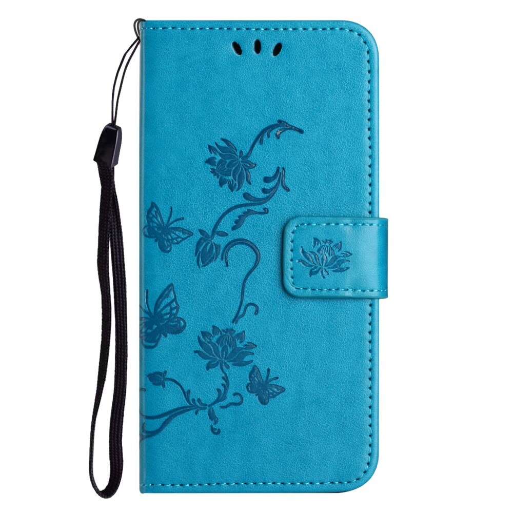  Nokia C22 Leren vlinderhoesje Blauw