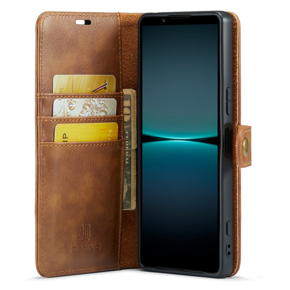 Magnet Wallet Sony Xperia 5 V Cognac