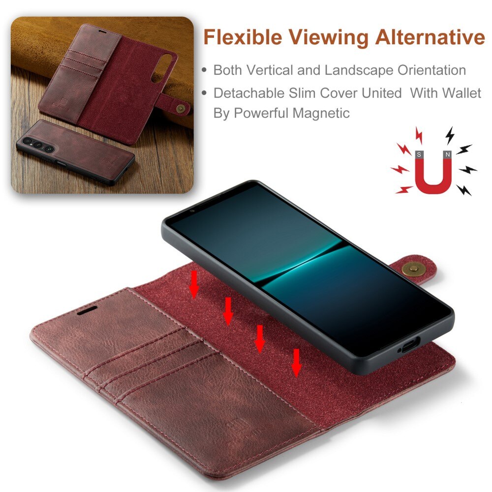 Magnet Wallet Sony Xperia 1 V Rood