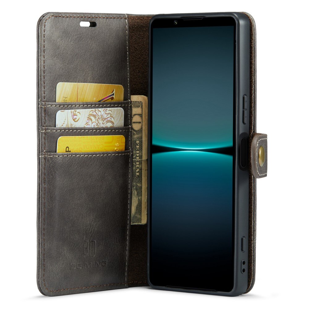 Magnet Wallet Sony Xperia 5 V Brown