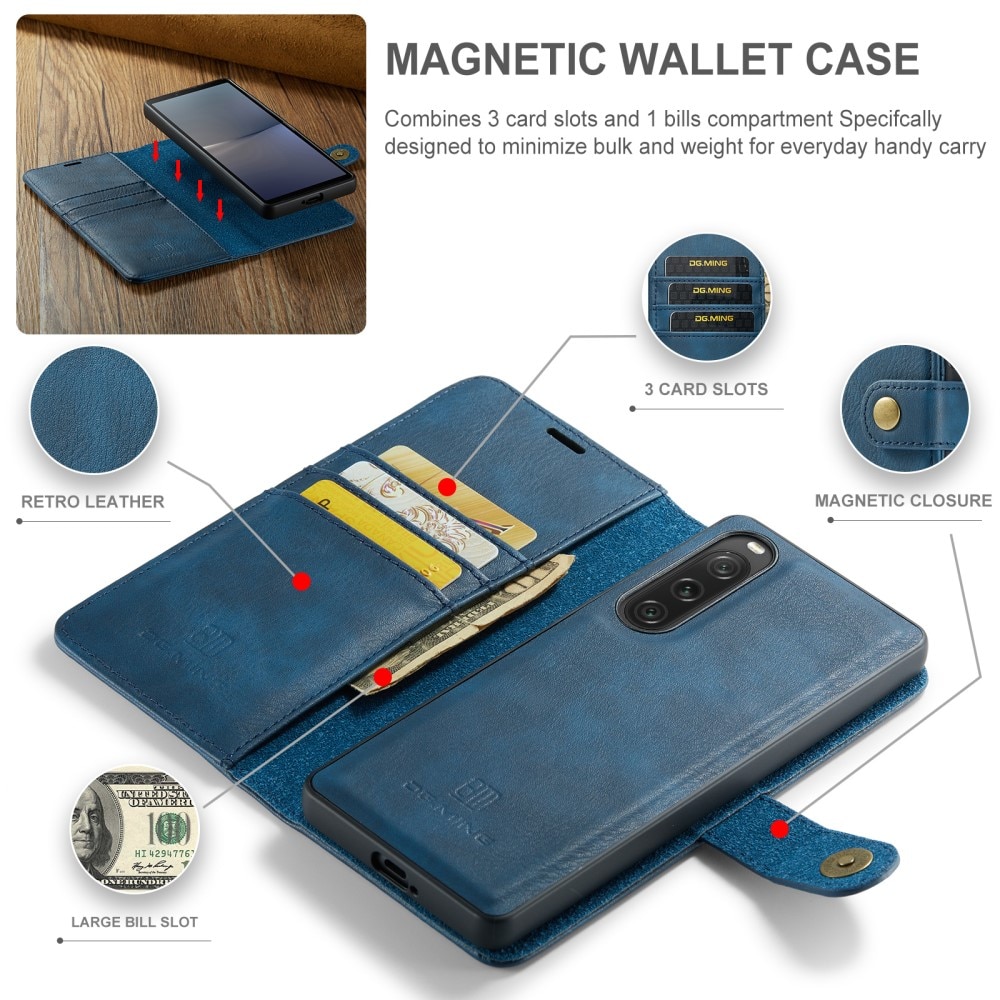 Magnet Wallet Sony Xperia 10 V Blue