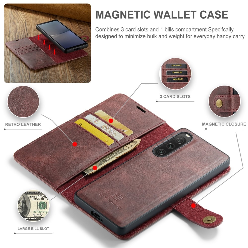 Magnet Wallet Sony Xperia 10 V Red