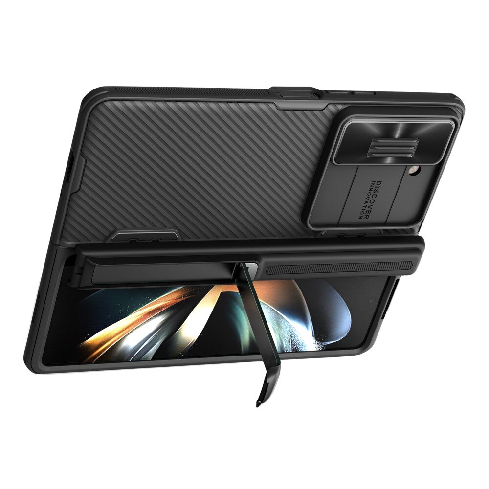 Nillkin Fold Hoesje met Camera Protector en Kickstand Samsung Galaxy Z Fold 5 zwart