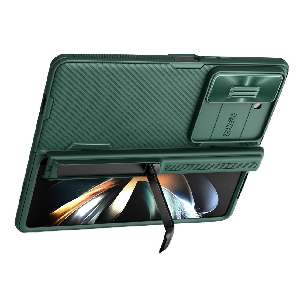 Nillkin Fold Hoesje met Camera Protector en Kickstand Samsung Galaxy Z Fold 5 groen