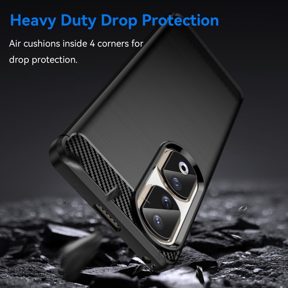 Hoesje TPU Brushed  Honor 90 Pro Zwart