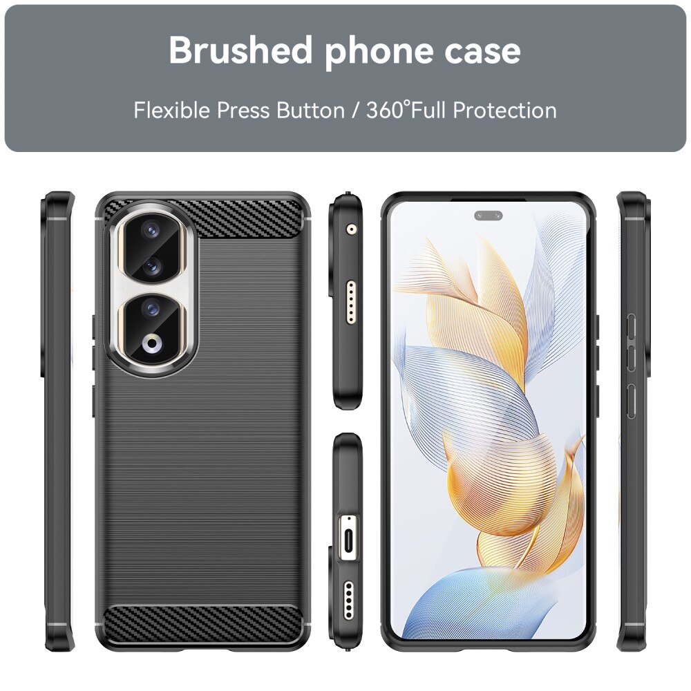 Hoesje TPU Brushed  Honor 90 Pro Zwart