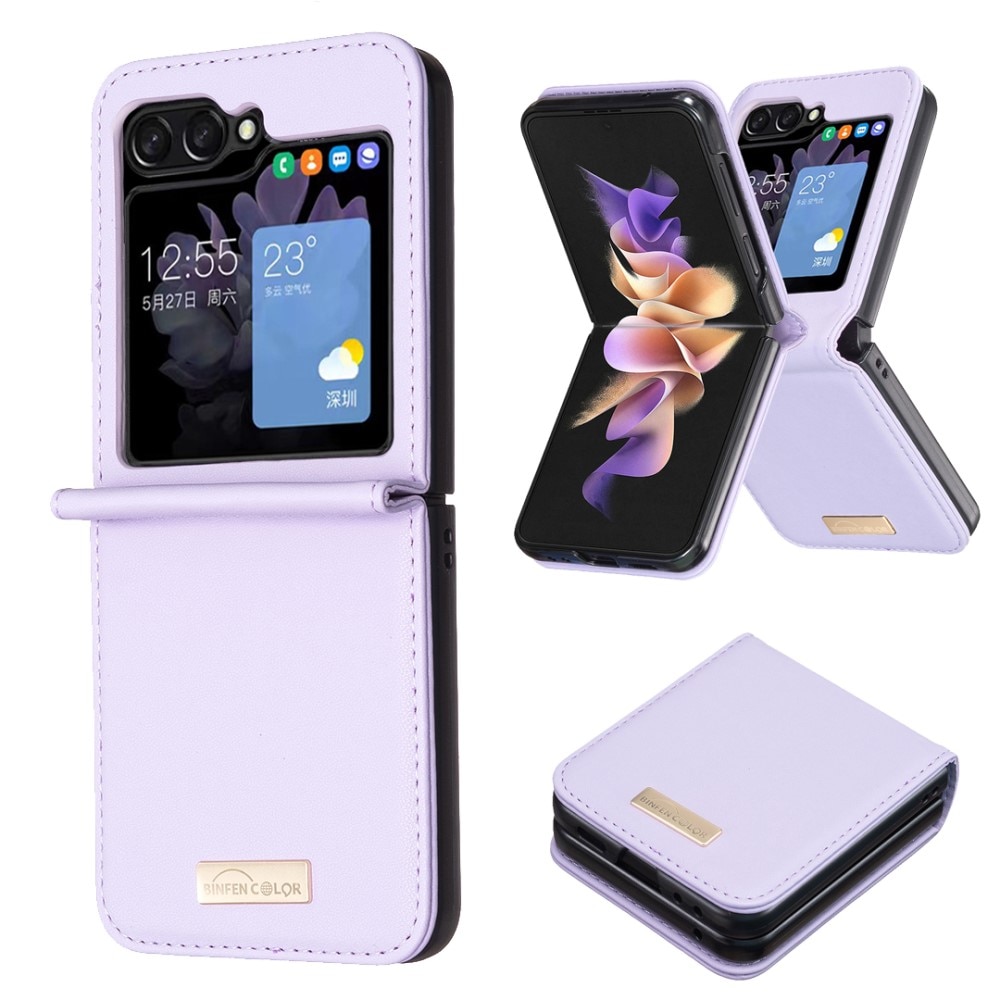 Samsung Galaxy Z Flip 5 Bookcover hoesje paars