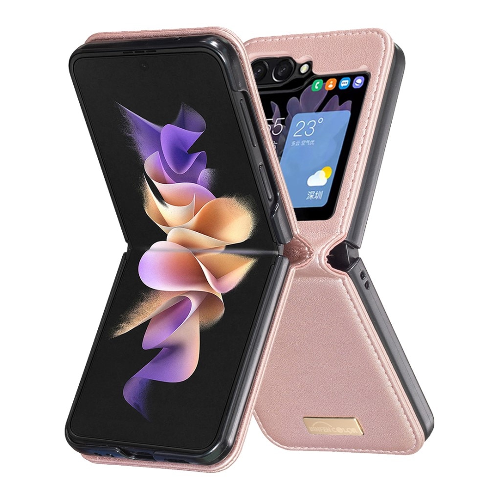 Samsung Galaxy Z Flip 5 Bookcover hoesje rosé goud