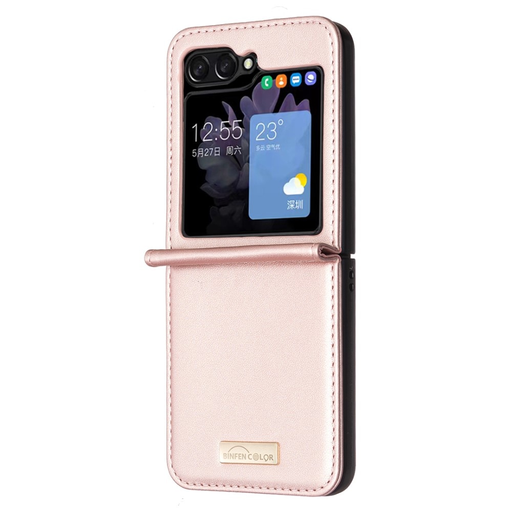 Samsung Galaxy Z Flip 5 Bookcover hoesje rosé goud