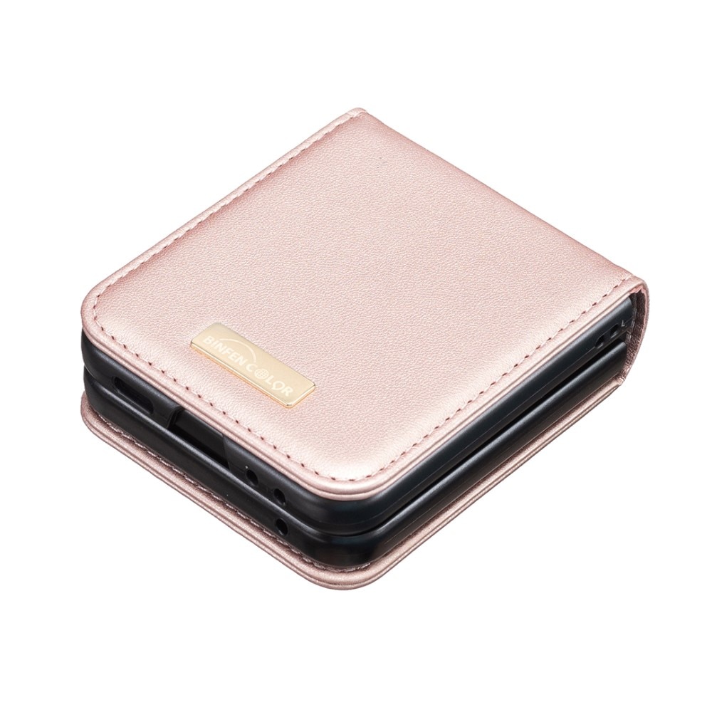 Samsung Galaxy Z Flip 5 Bookcover hoesje rosé goud