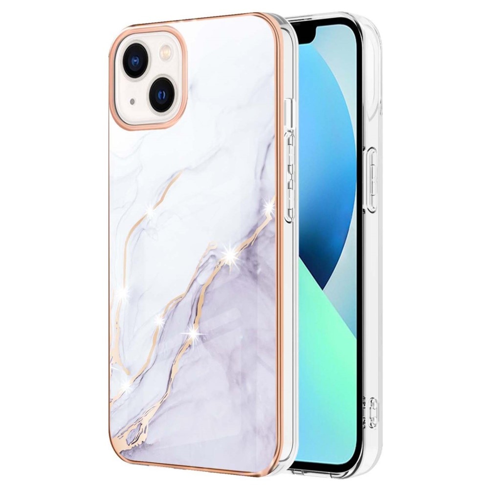 iPhone 15 Plus TPU Case wit marmer