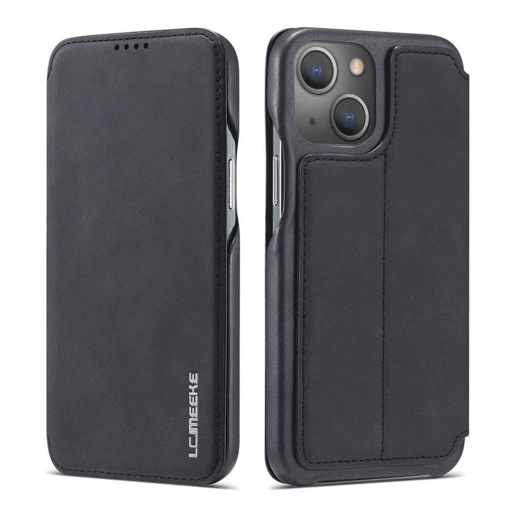 Slim Bookcover hoesje iPhone 15 Plus zwart