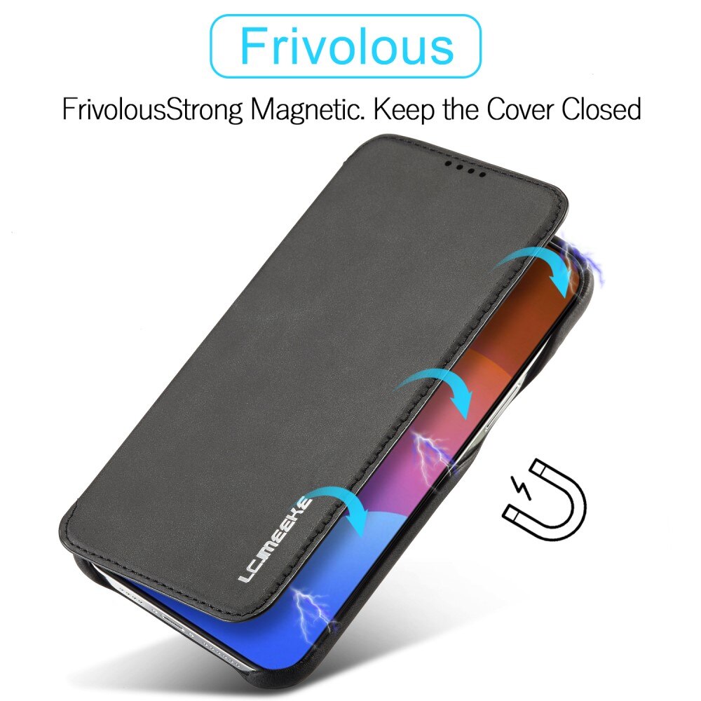 Slim Bookcover hoesje iPhone 15 Pro zwart