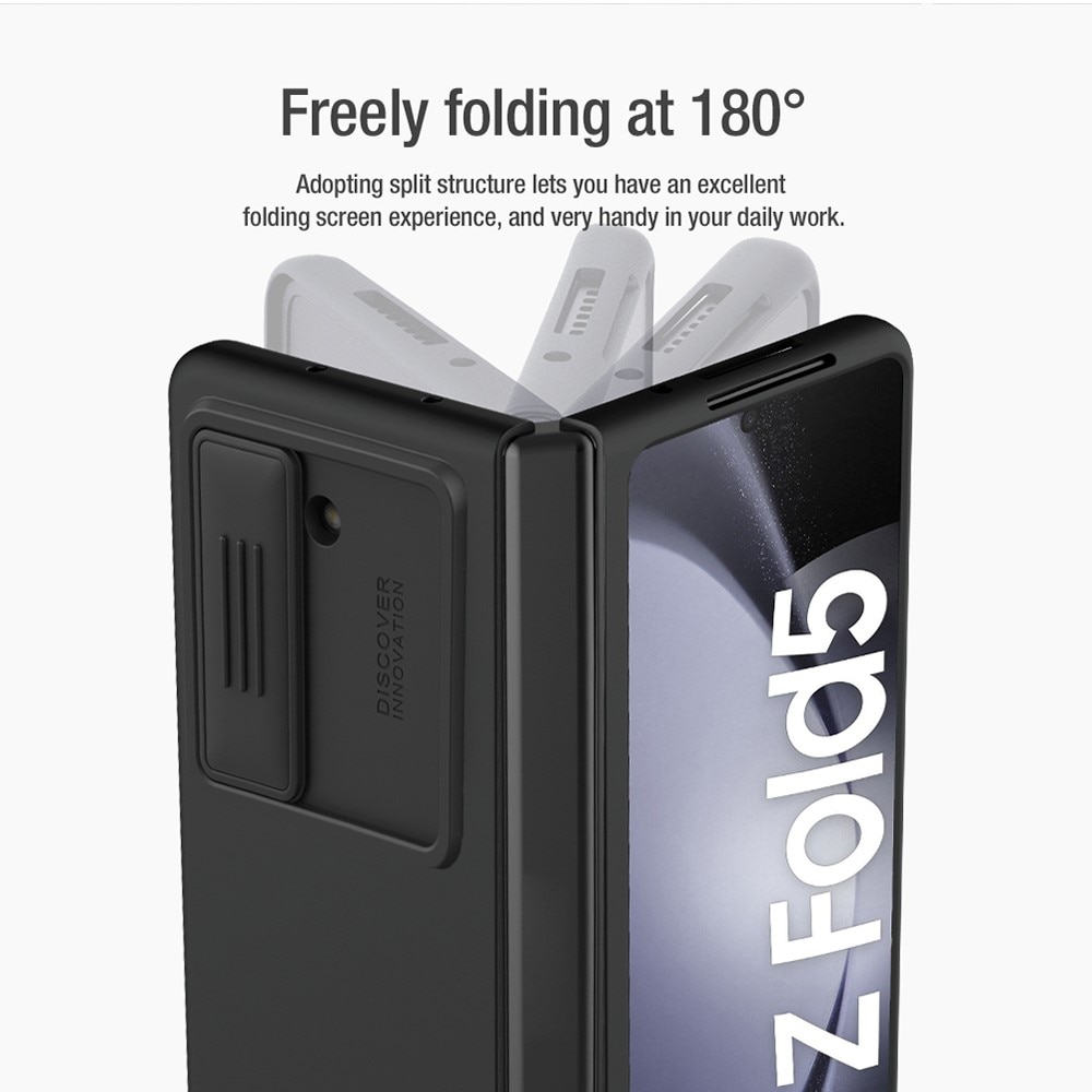 Soft CamShield Case Samsung Galaxy Z Fold 5 zwart