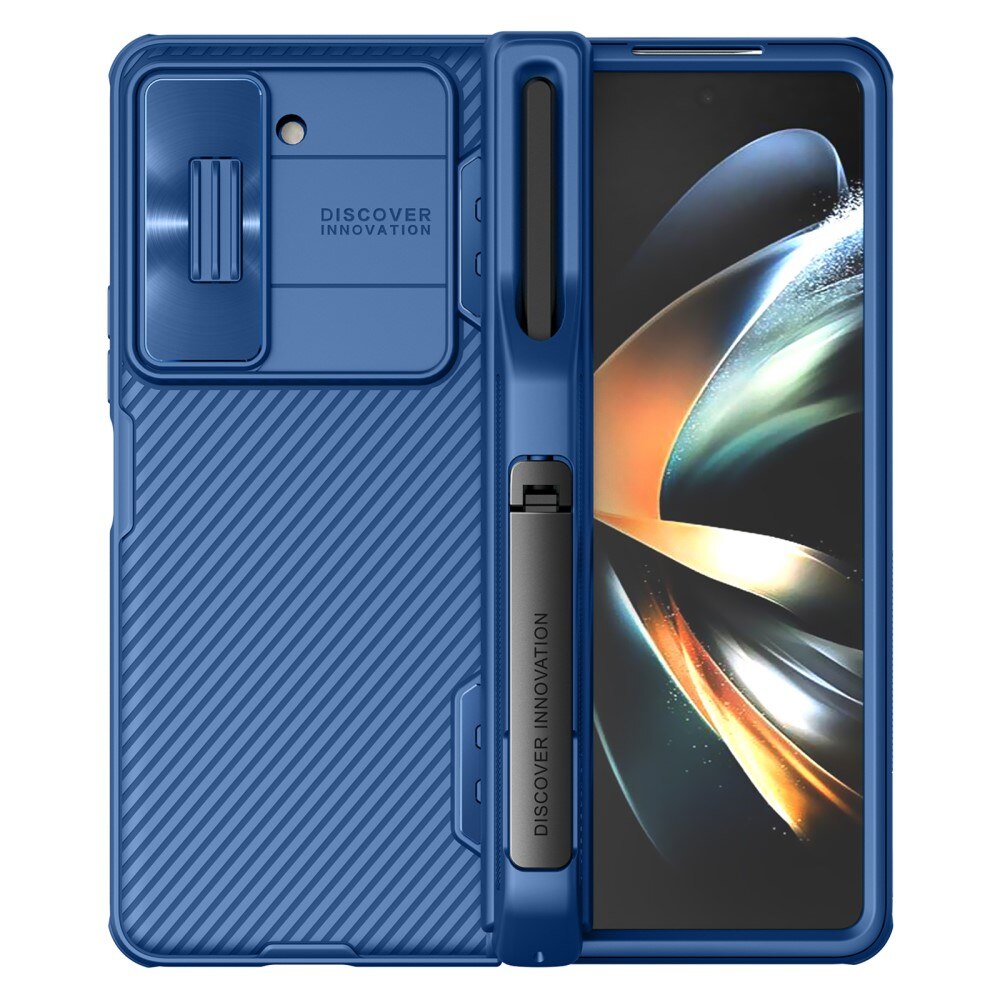 Nillkin Fold Hoesje met Camera Protector Samsung Galaxy Z Fold 6 blauw