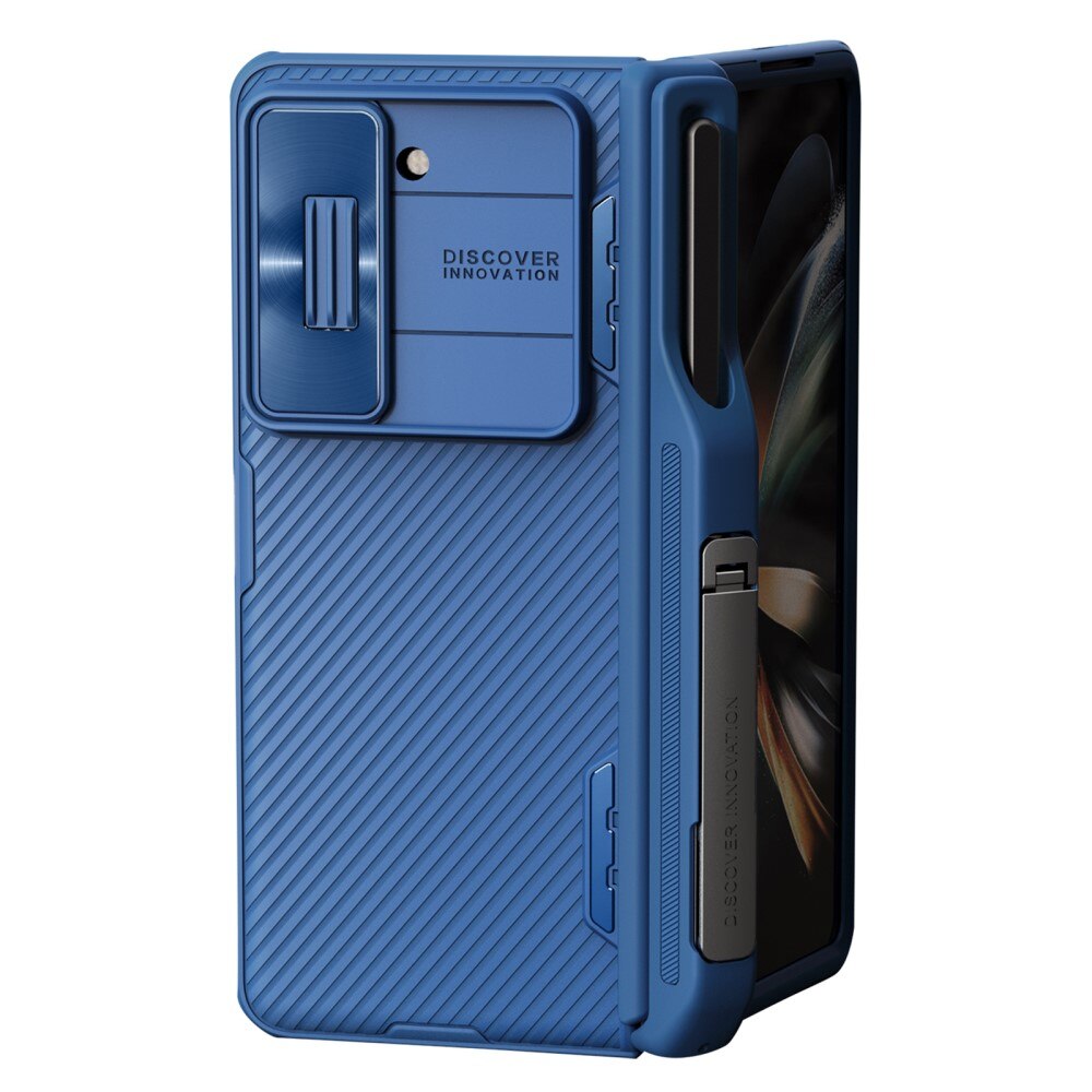 Nillkin Fold Hoesje met Camera Protector Samsung Galaxy Z Fold 5 blauw