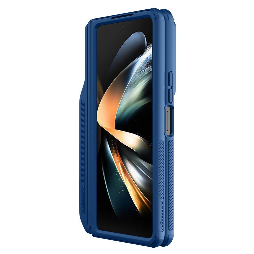 Nillkin Fold Hoesje met Camera Protector Samsung Galaxy Z Fold 5 blauw