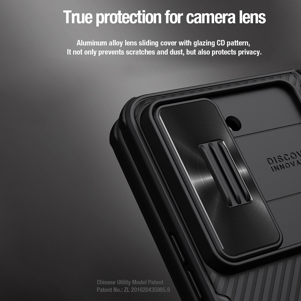 Nillkin Fold Hoesje met Camera Protector Samsung Galaxy Z Fold 5 blauw