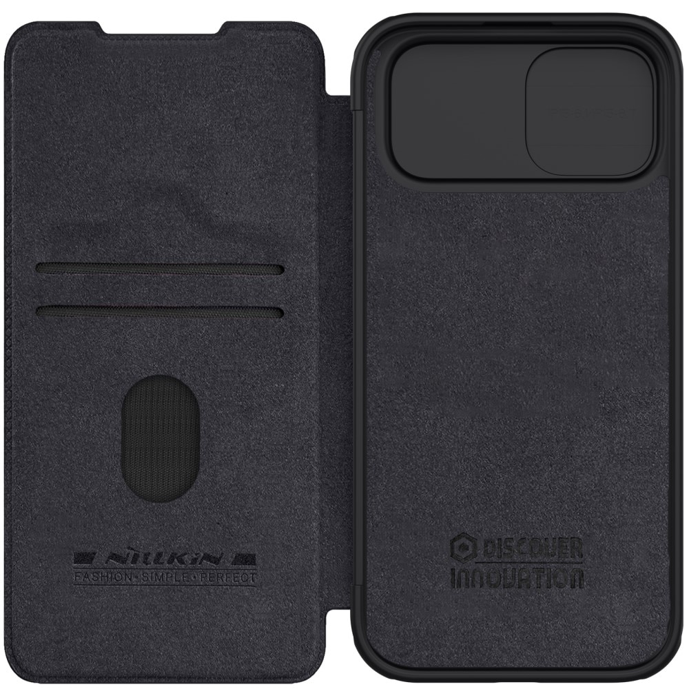 Qin Pro CamShield iPhone 15 Zwart
