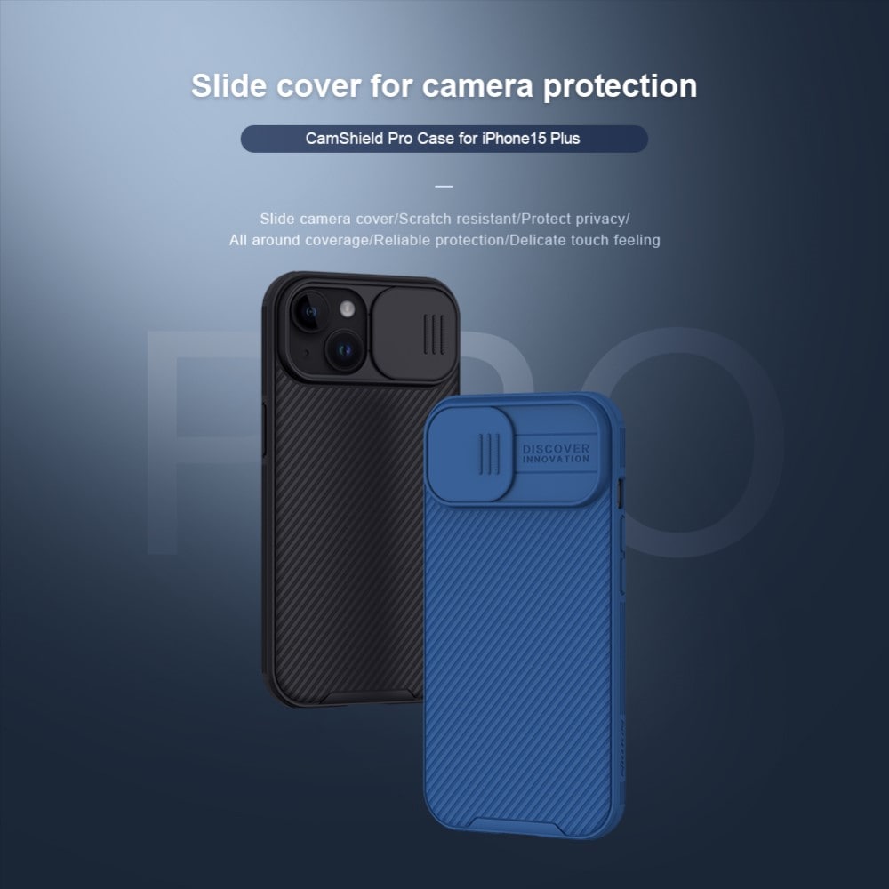 CamShield Case iPhone 15 Plus Zwart