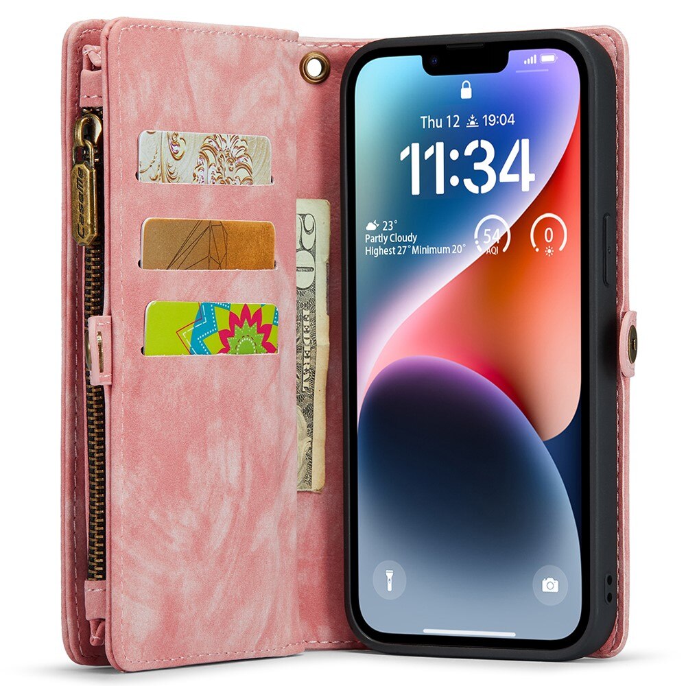 Multi-slot Hoesje iPhone 15 Pro Max roze