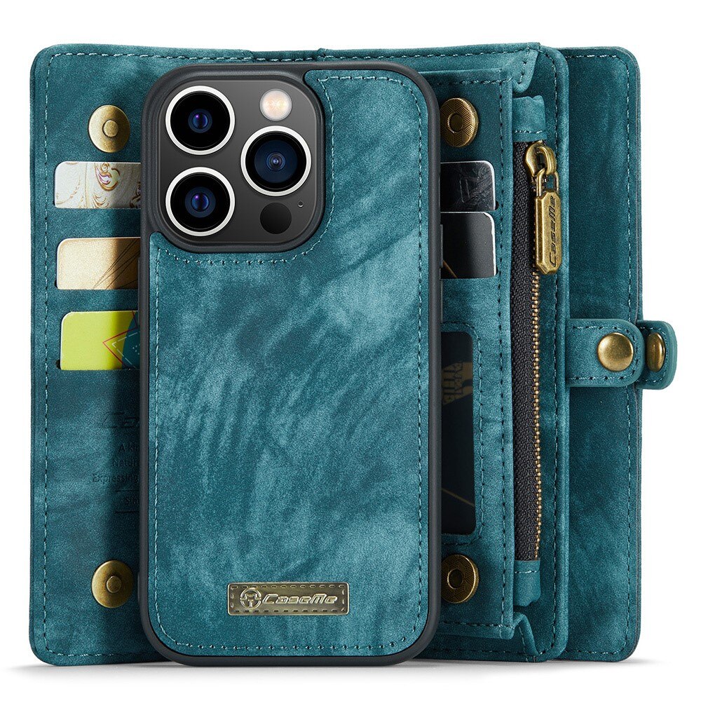 Multi-slot Hoesje iPhone 15 Pro blauw