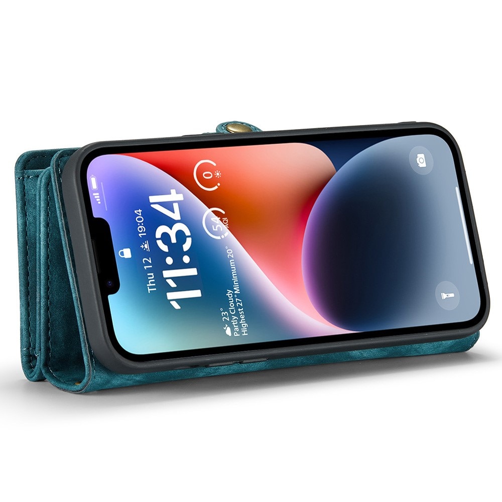 Multi-slot Hoesje iPhone 15 Pro blauw