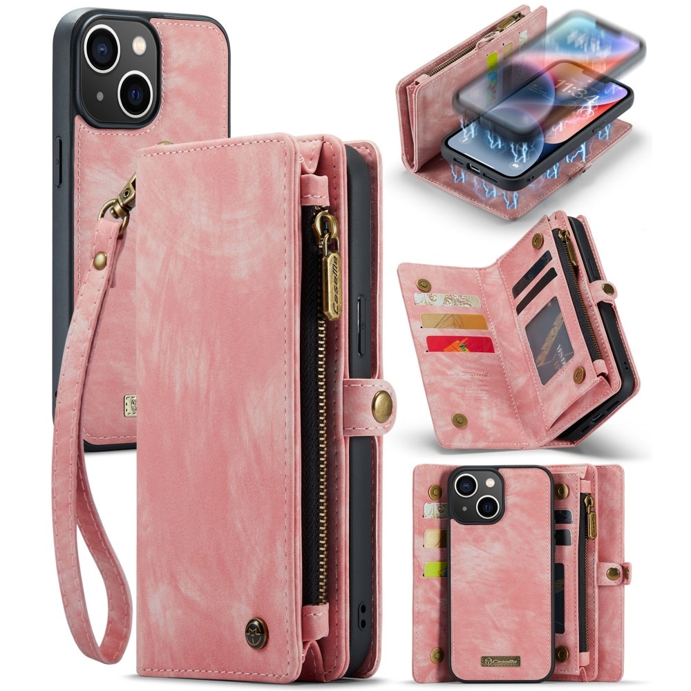 Multi-slot Hoesje iPhone 15 roze