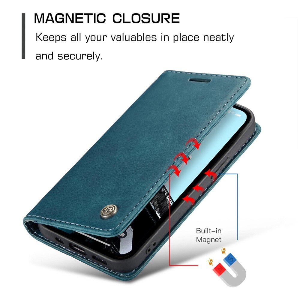 Slim Bookcover hoesje iPhone 15 Pro Max blauw