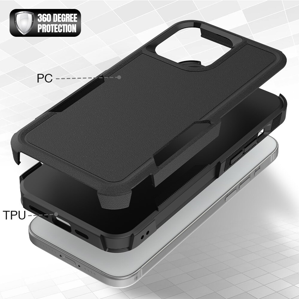 iPhone 15 Pro Max Off-road Hybridcase zwart