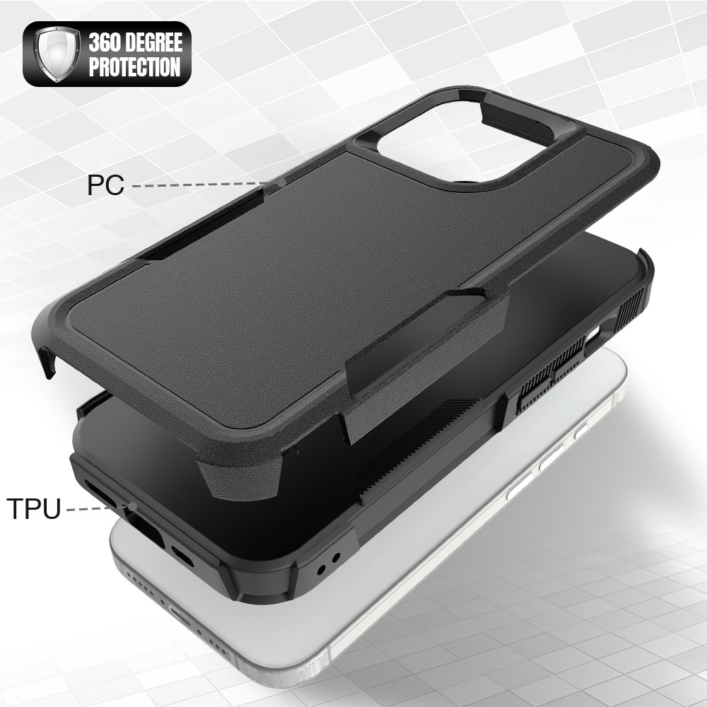 iPhone 15 Pro Off-road Hybridcase zwart