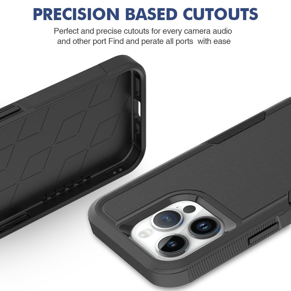 iPhone 15 Pro Off-road Hybridcase zwart