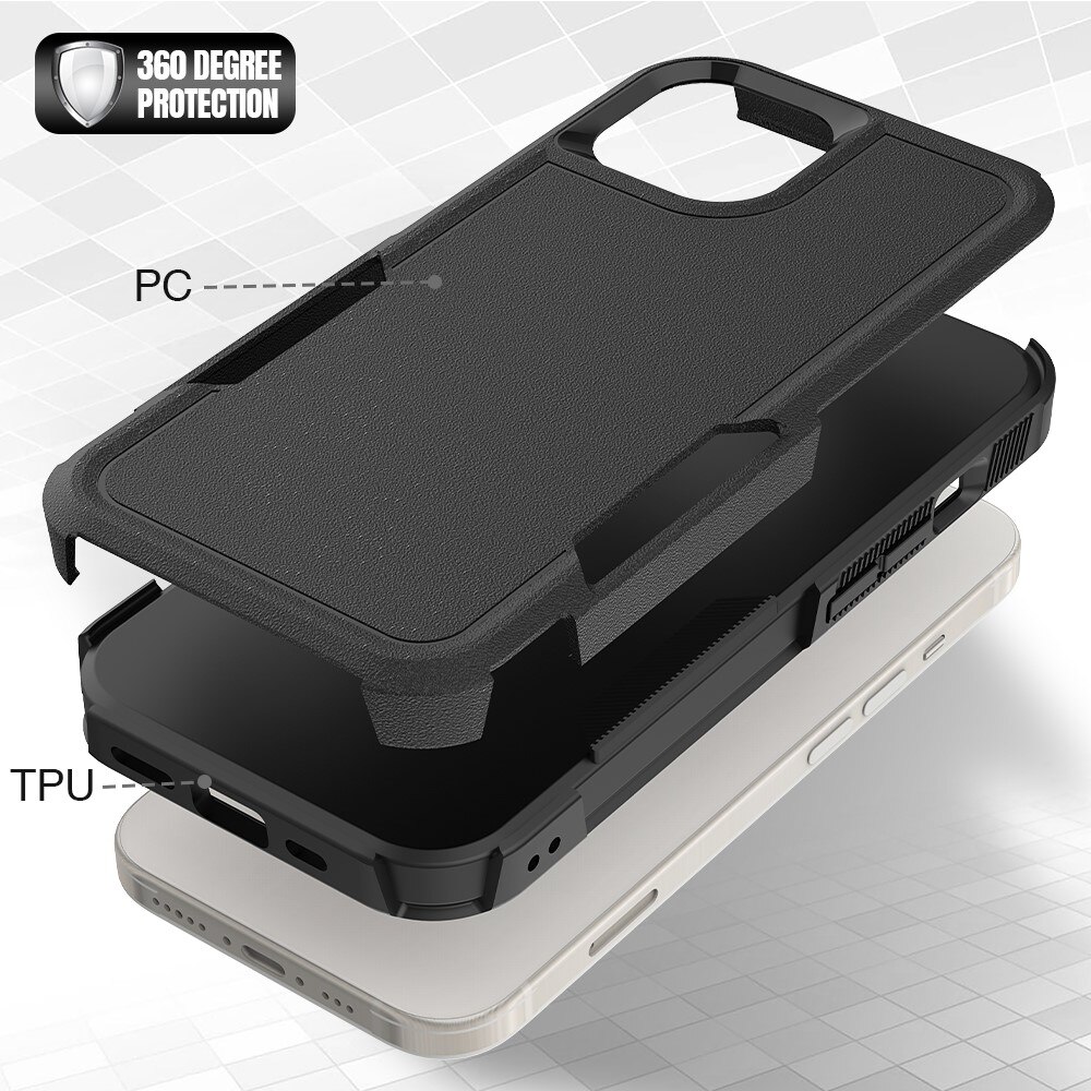 iPhone 15 Off-road Hybridcase zwart